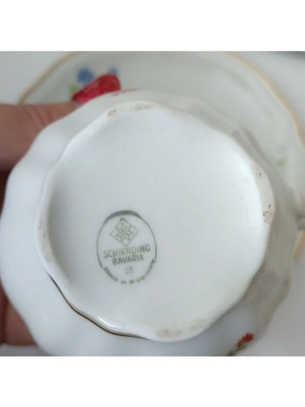 Schirnding Bavaria Tea Set Sandwich Tray Creamer Sugar Bowl Cups Saucers Dreden